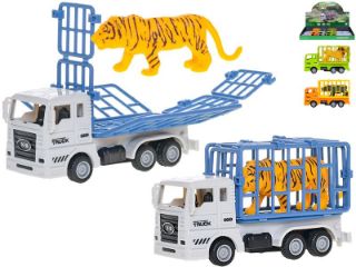 Obrázek z Auto safari nákladní 11cm se zvířetem, zpětný chod 3dr (12) 